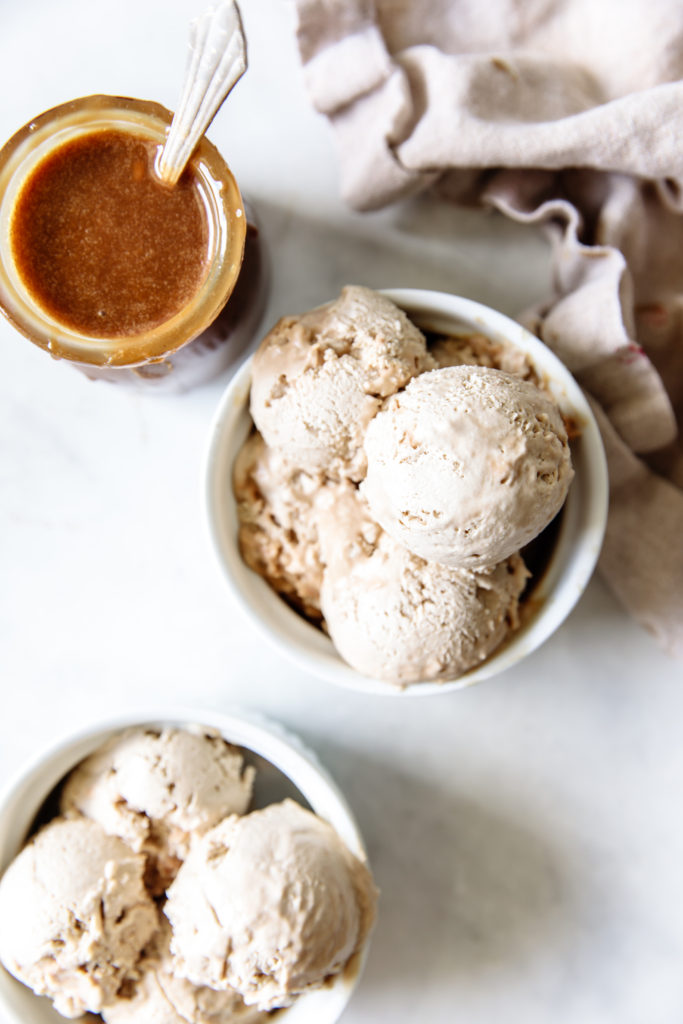 Vegan Caramel Ice Cream