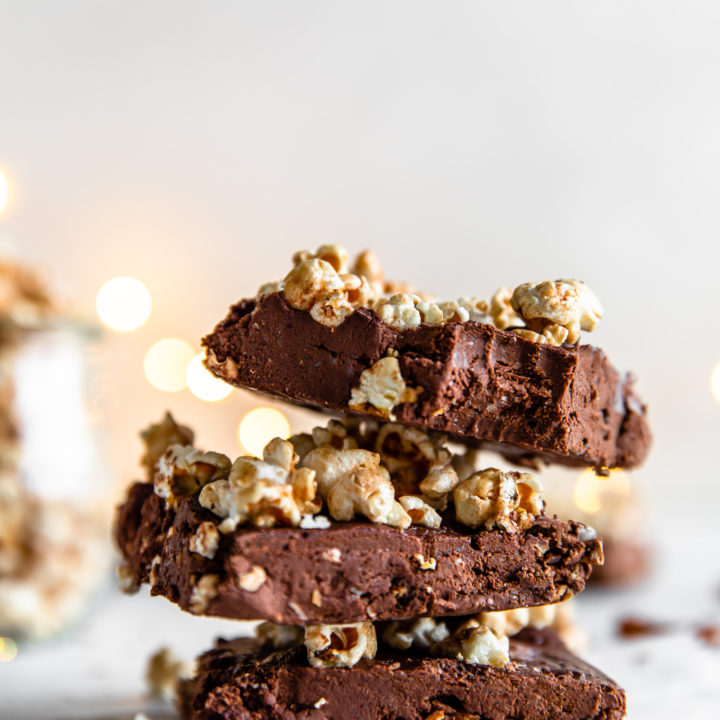 Kettle Corn Chocolate Fudge