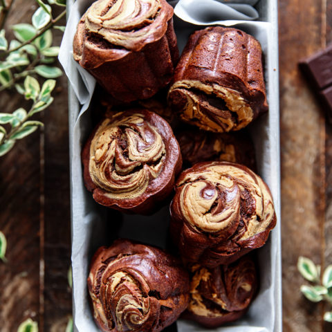 Chocolate & Peanut Butter Muffins - Delight Fuel