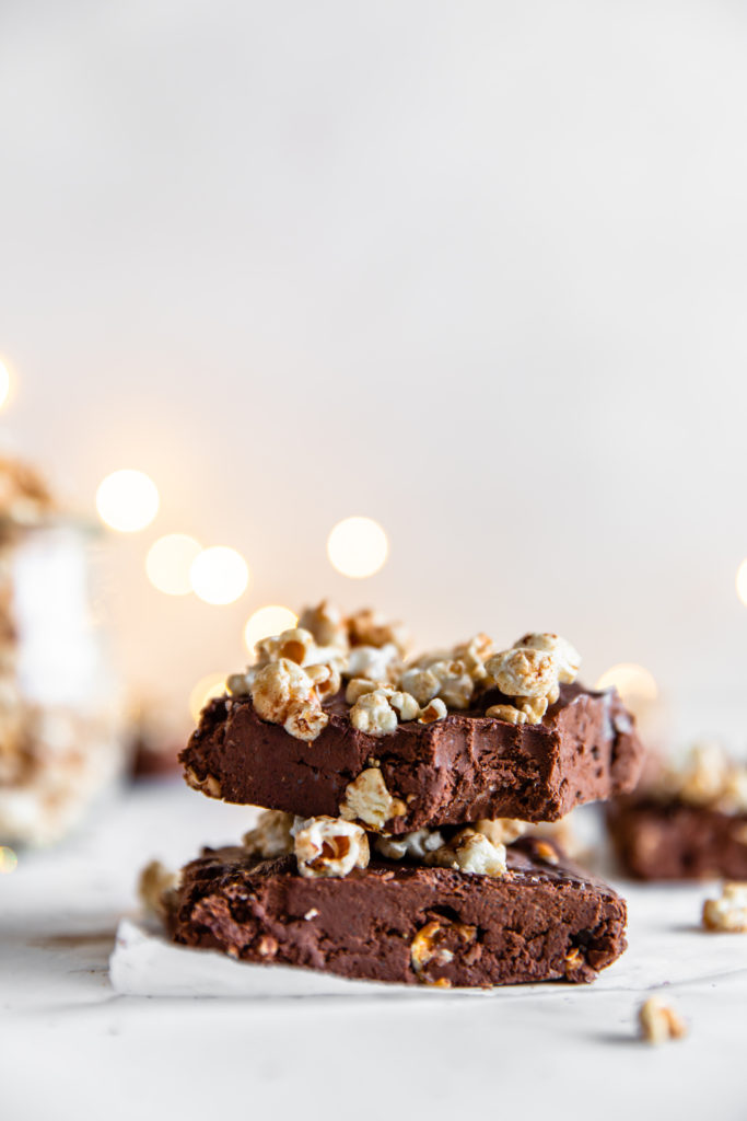 Kettle Corn Chocolate Fudge