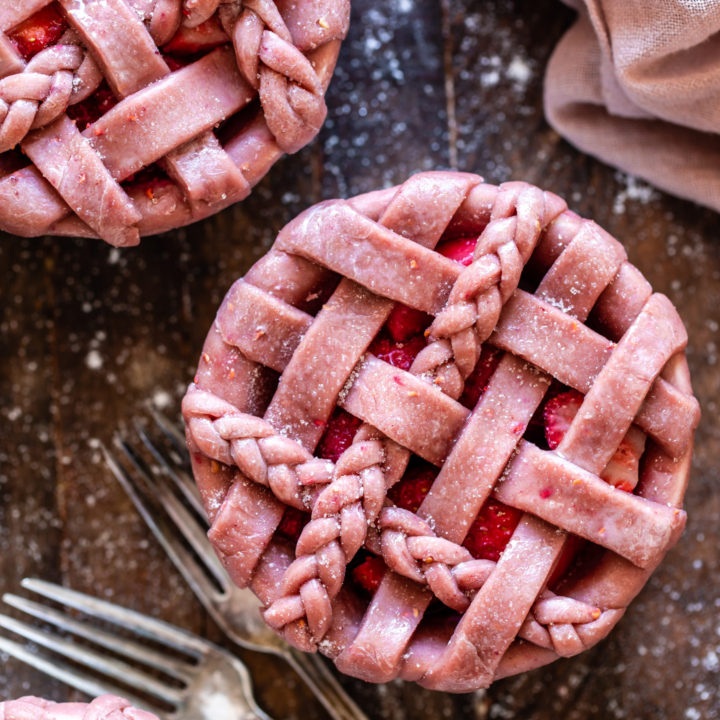 Vegan Pink Mini Pies