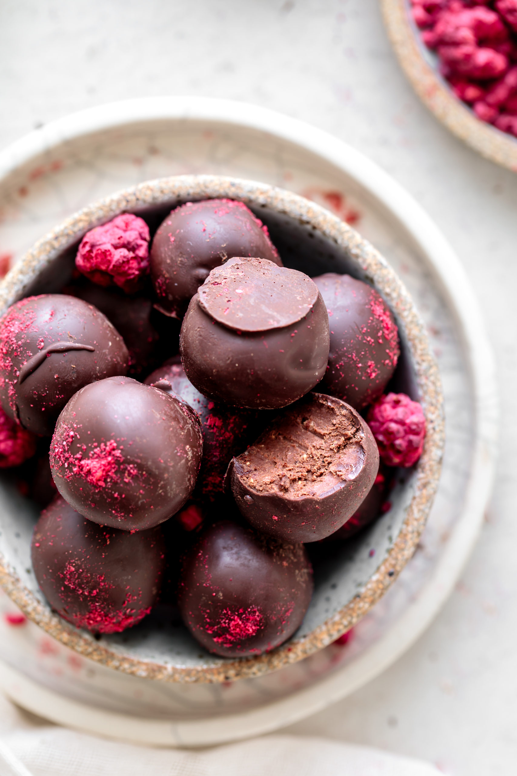 Dark Chocolate & Raspberry Truffles - Delight Fuel