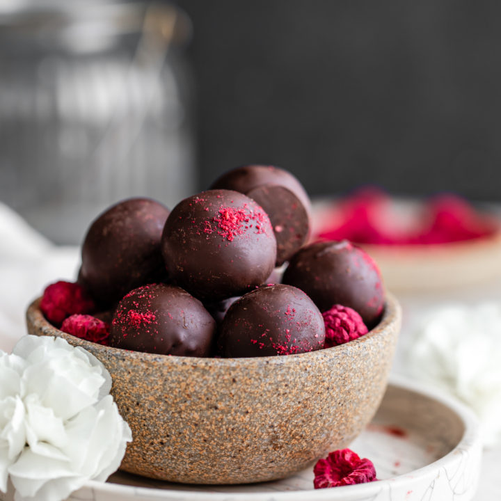 Dark Chocolate And Raspberry Truffles Recipe Cart 