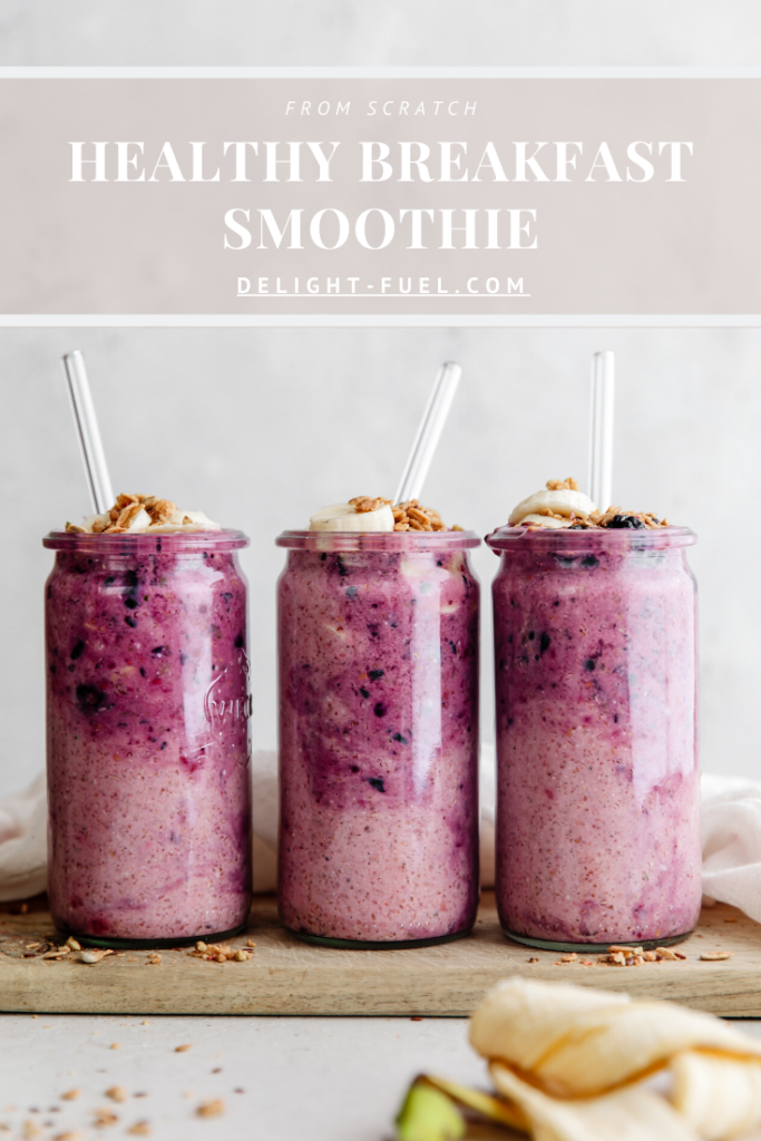 Healthy Breakfast Smoothie - Delight Fuel