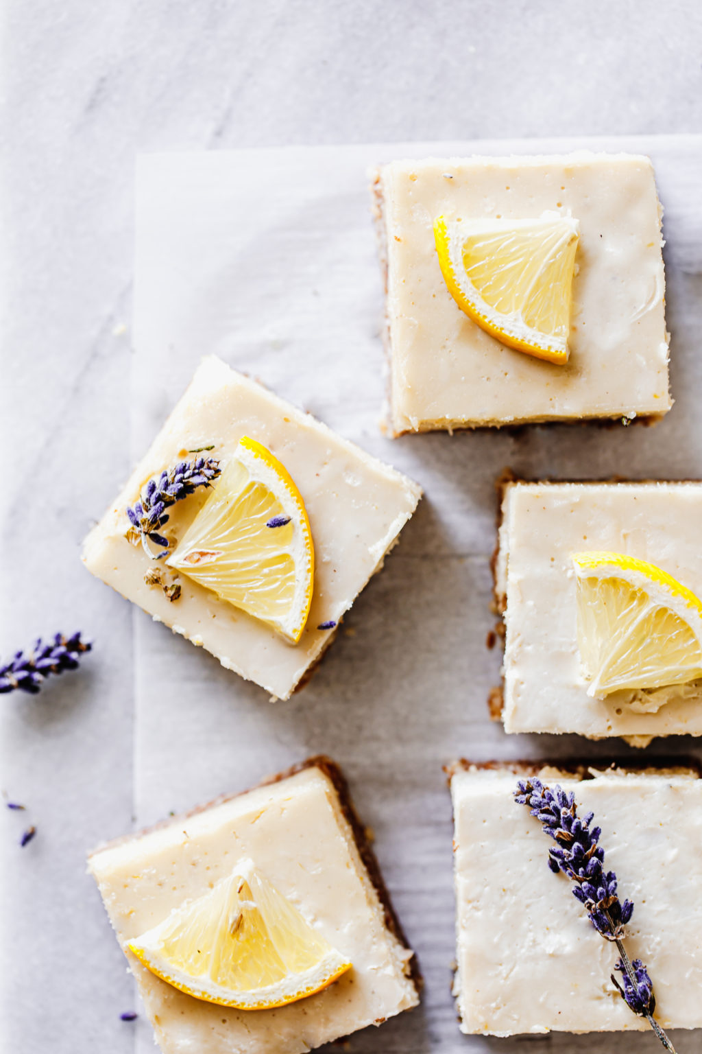 No-Bake Lemon Lavender Bars - Delight Fuel