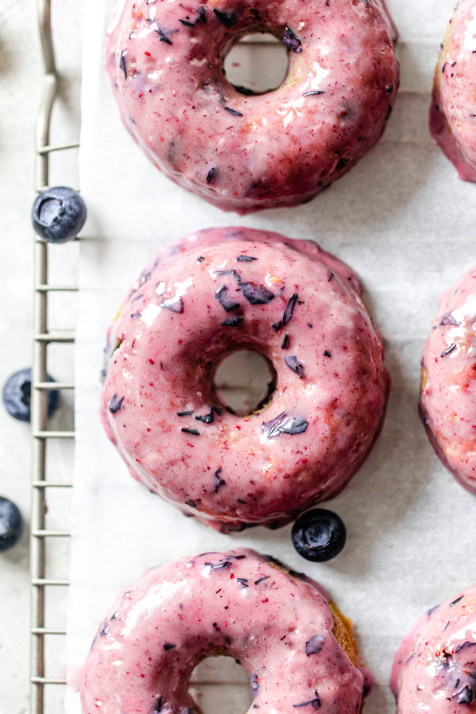 Baked Blueberry Donuts