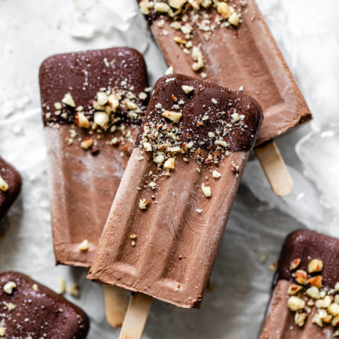 Paleo Chocolate & Hazelnut Fudgsicles - Delight Fuel