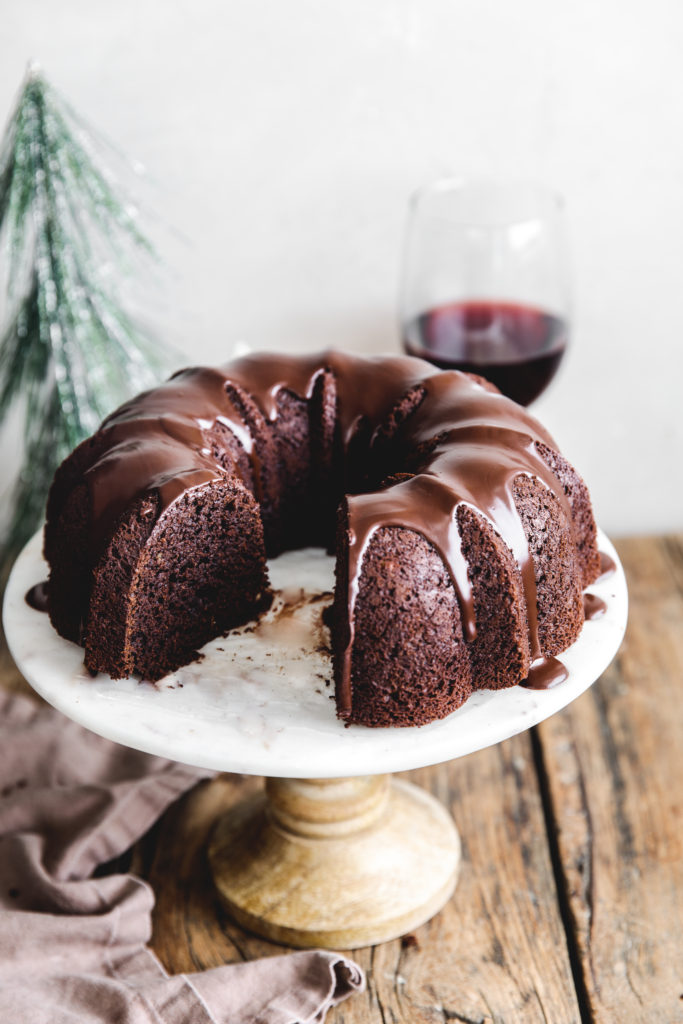 Paleo Red Wine Chocolate Cake