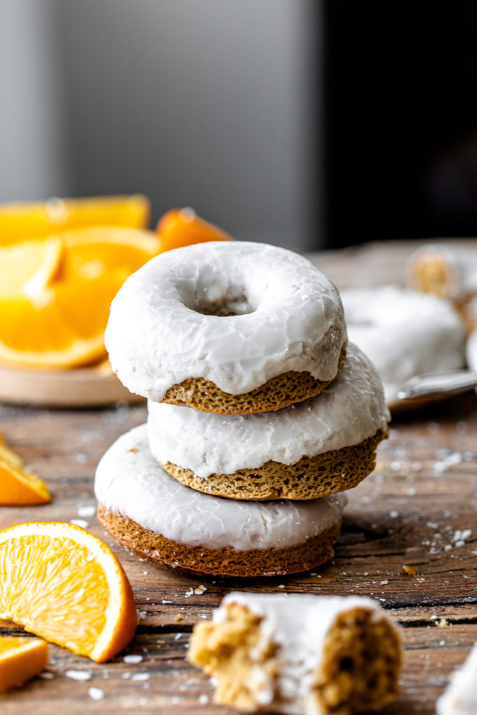 Gluten-free Glazed Citrus Donuts