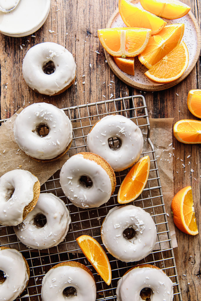 Gluten-free Glazed Citrus Donuts