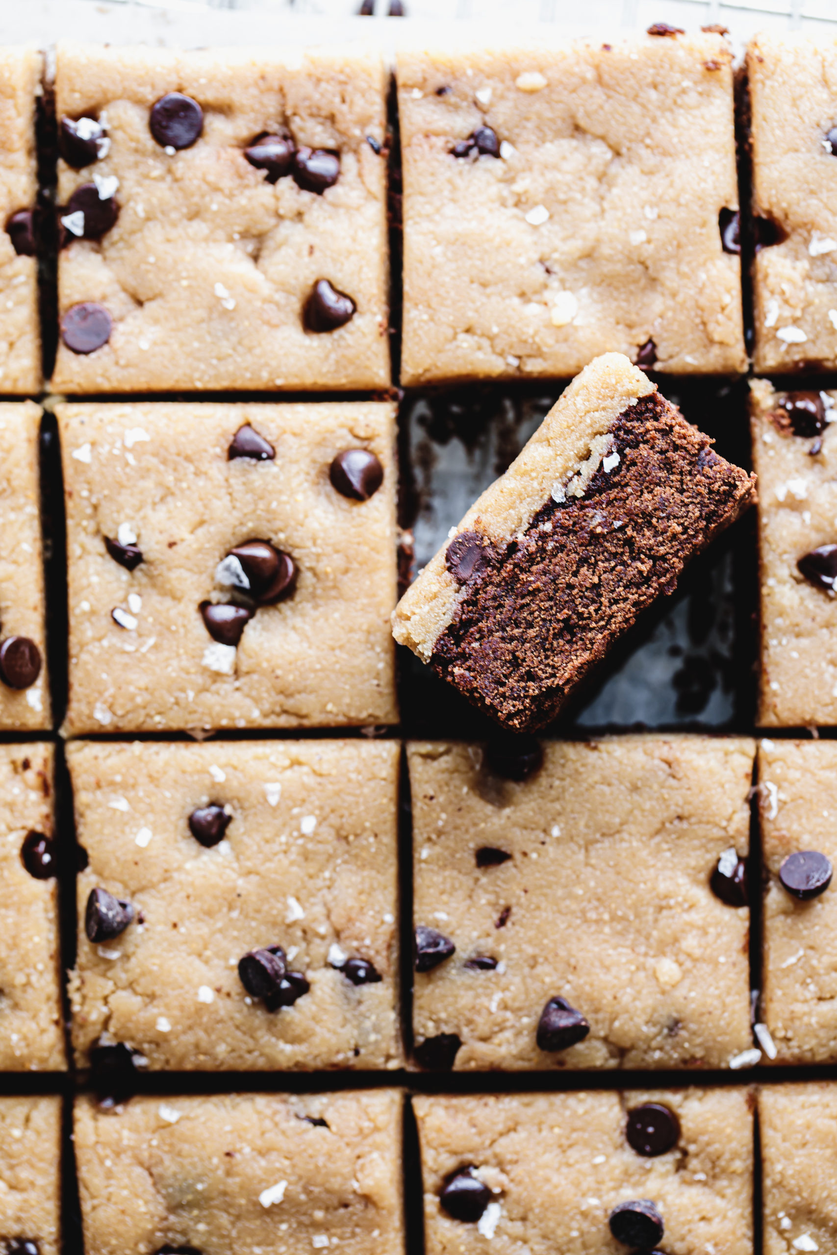 Gluten-free Cookie Dough Brownies - Delight Fuel