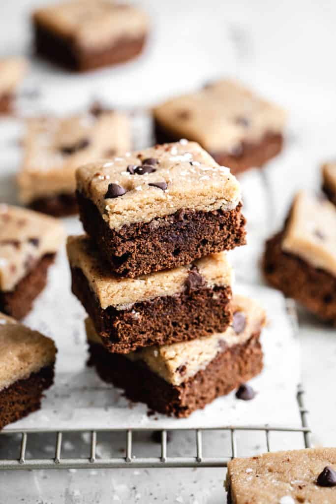 Gluten-free Cookie Dough Brownies