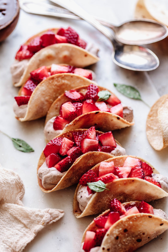 Strawberry Dessert Tacos