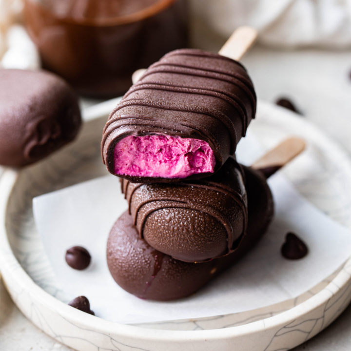 Mini Beet Ice Cream Pops