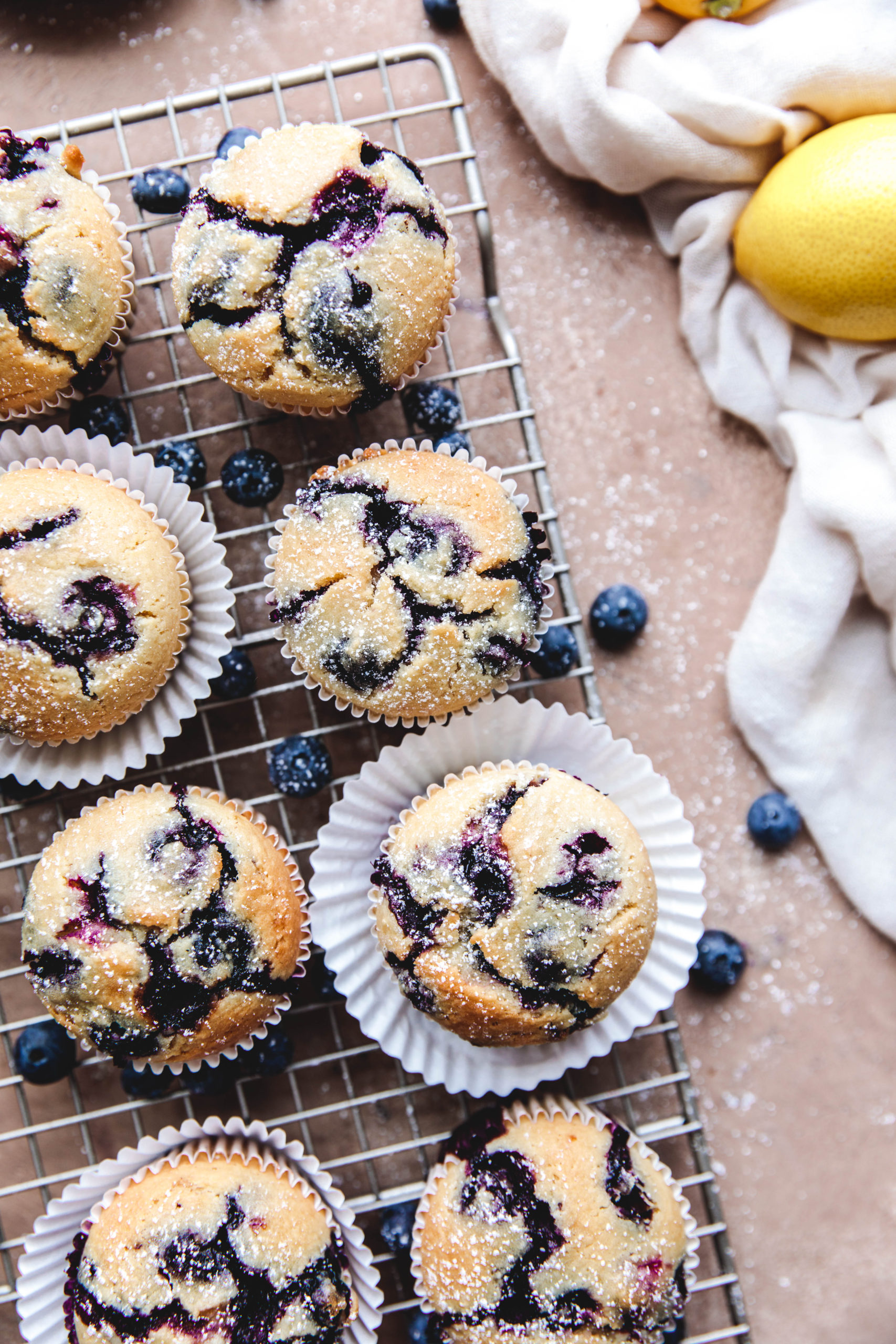 Collagen Lemon Blueberry Muffins - Delight Fuel