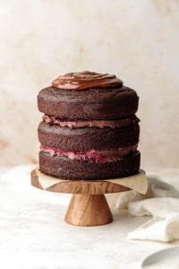 Blackberry Cardamom Chocolate Cake
