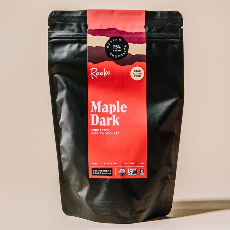 Raaka Maple Dark Baking Chocolate