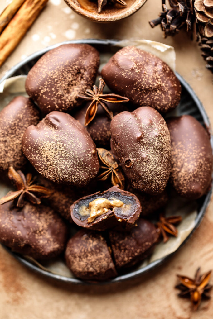 Chai spiced stuffed Dates