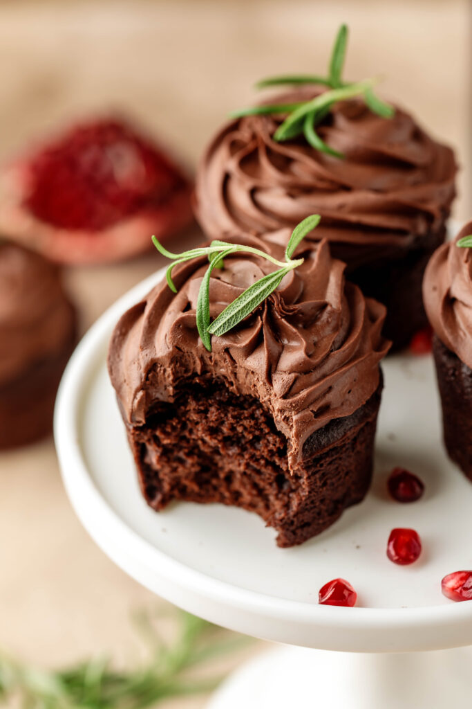 Rosemary Chocolate Cupcakes