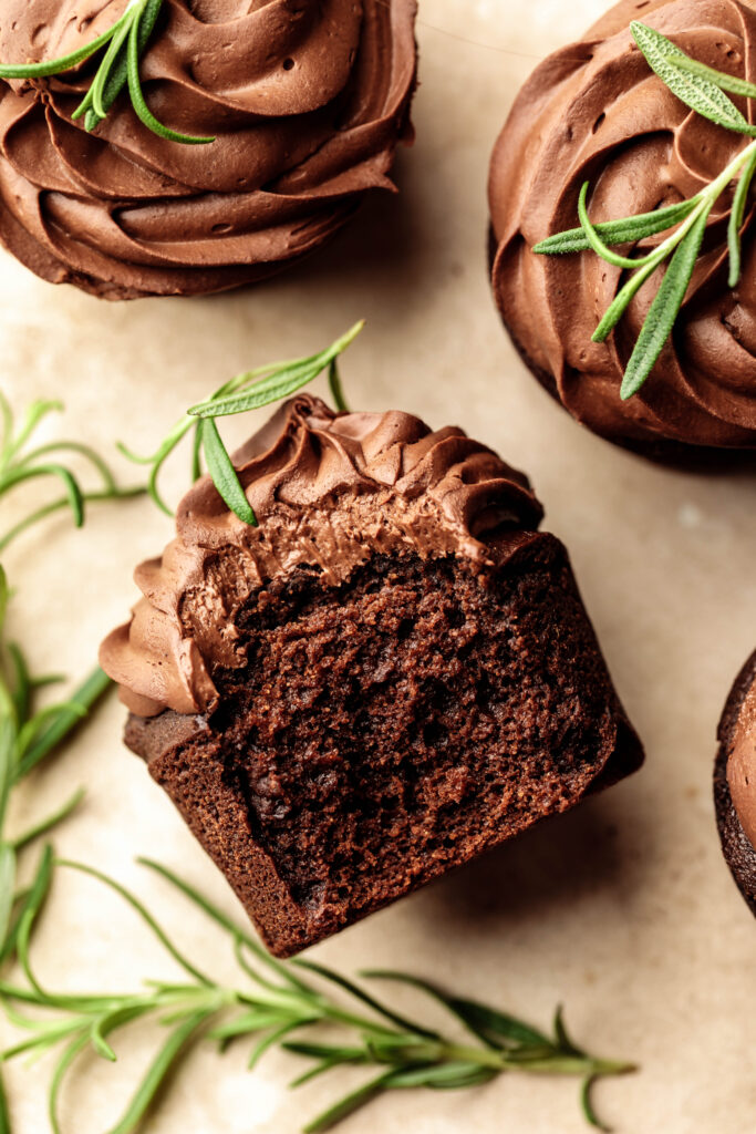 Rosemary Chocolate Cupcakes