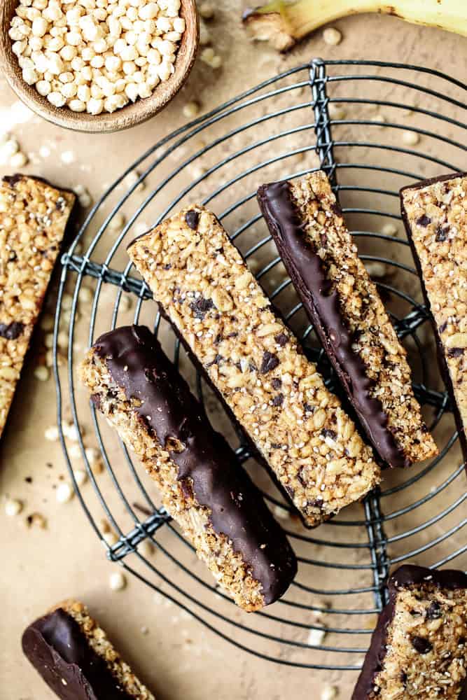 Banana Chocolate Chip Granola Bars