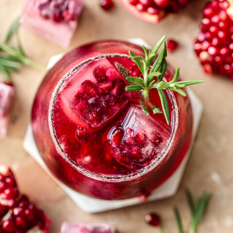 Pomegranate Gin and Tonic