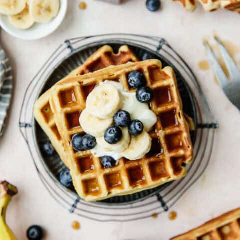 Almond Flour Banana Waffles