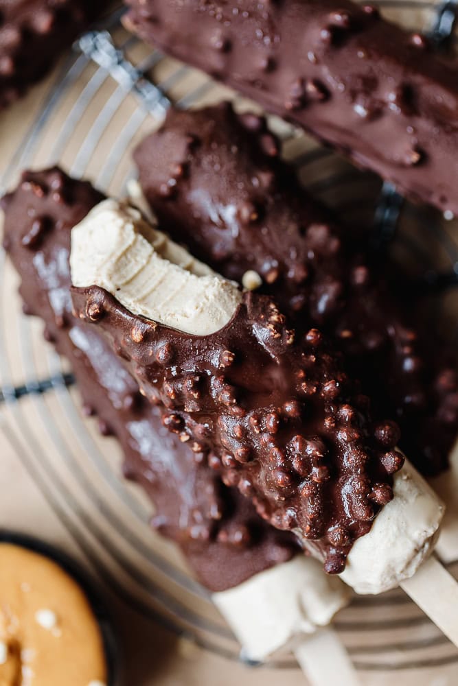 Delight Fuel protein bar with banana and chocolate coating for energy.